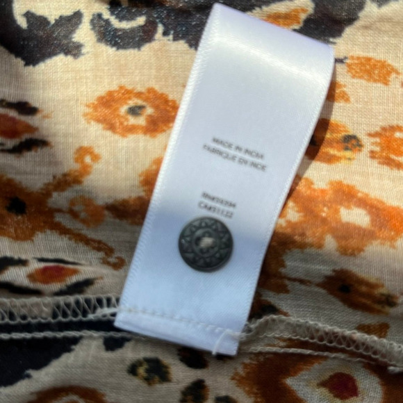 beachlunchlounge Penelope Button Front Blouse Long Sleeve Flowy Boho Womens XS - Picture 3 of 13